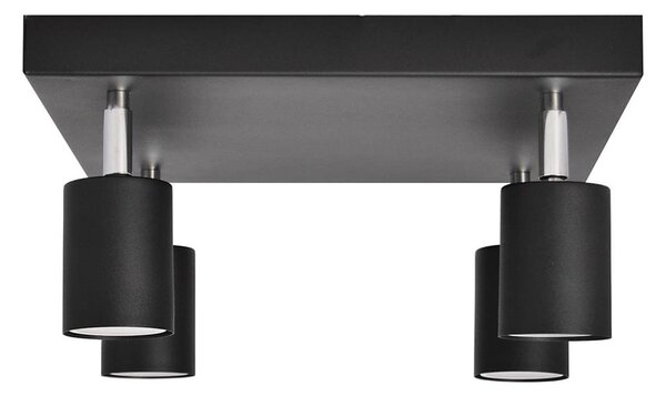 LED Bodové svítidlo TUNE 4xGU10/4,8W/230V černá