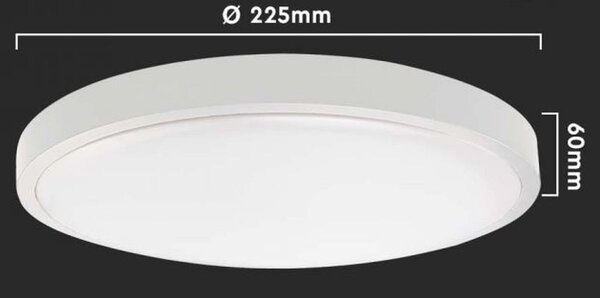 V-TAC nástěnné svítidlo 1x24 W bílá 7663