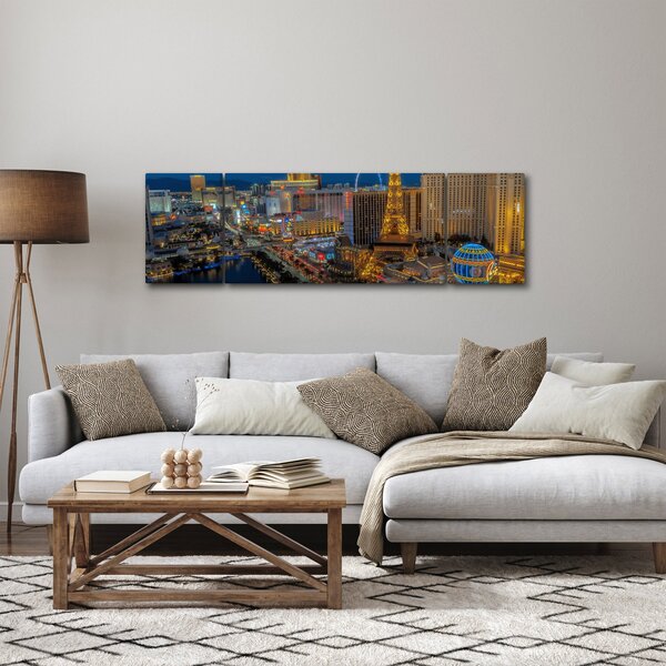 Obraz nočního Las Vegas (170x50 cm)