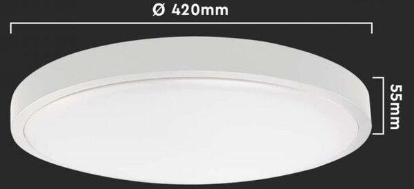 V-TAC nástěnné svítidlo 1x30 W bílá 7623