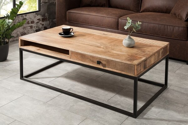 Designový konferenční stolek z masivu Steele Craft 100cm