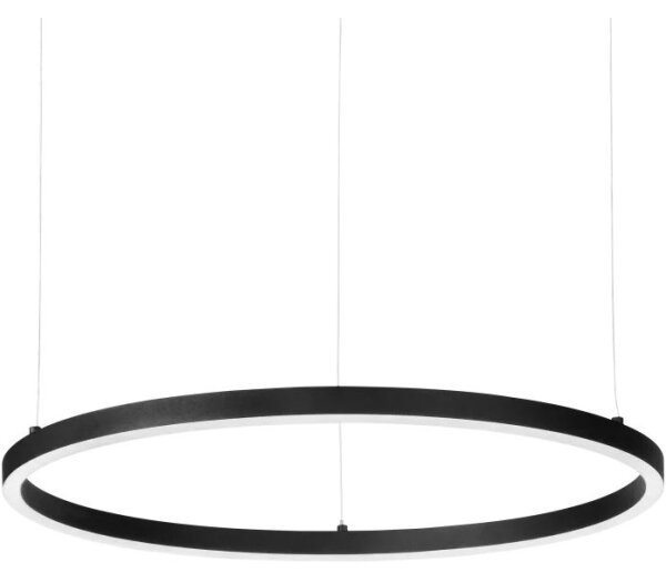 Ideal Lux - LED Lustr na lanku ORACLE SLIM LED/37W/230V 2700K pr. 70 cm černá