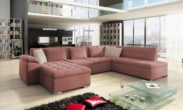 Rohová sedací souprava Tony Bis, Potah: Uttario Velvet 2955 + Uttario Velvet 2955 + Uttario Velvet 2979, Strana: Levá - U 5903211140143