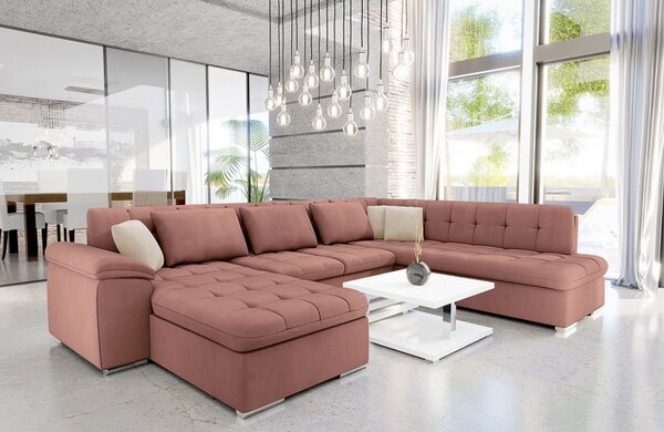 Rohová sedací souprava Tony Bis, Potah: Uttario Velvet 2955 + Uttario Velvet 2955 + Uttario Velvet 2979, Strana: Levá - U 5903211140143