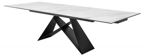 Designový industriální jídelní stůl Copeland II 180-260 cm z mramoru