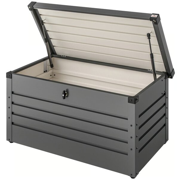 Kovový úložný box METALBOX, 385L, 120×62×63 cm, antracitová Gardebruk