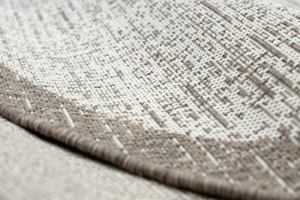 Koberec SIZAL FLOORLUX kruh 20401 Ramka šampan/taupe