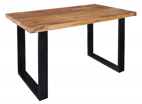 Industriální jídelní stůl z masivu Steele Craft 120 cm z masivu