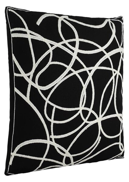 Eglo 420006 - Dekorační polštář CHEVERY 45x45 cm černá/bílá