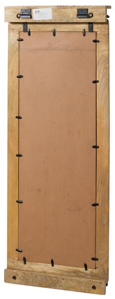 IRON Zrcadlo Mango 59x6x145 přírodní lakované