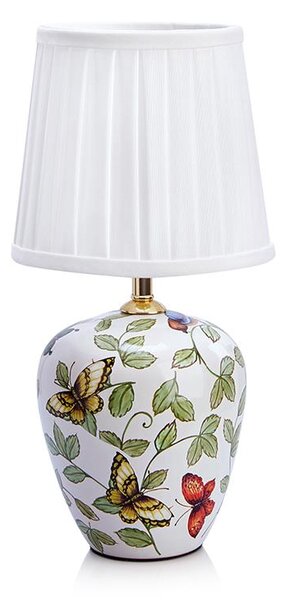 Markslöjd Mansion stolní lampa 1x40 W bílá-vzor 107039