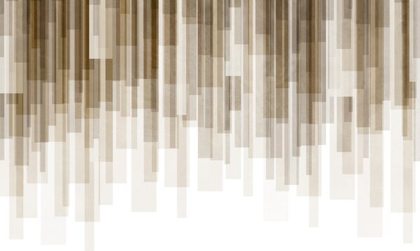 Fototapety Texturované svislé obdélníky s proměnlivou průhledností a v různých odstínech hnědé,, Fototapety abstraktní, w09889v1 : uwalls.cz