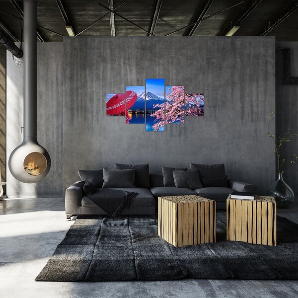 Obraz - Výhled na vrchol, Japonsko (125x70 cm)