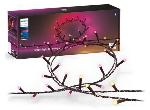 Philips-LED RGBW Stmívatelný venkovní řetěz HUE WACA 500xLED 44,4 m IP54