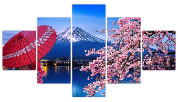 Obraz - Výhled na vrchol, Japonsko (125x70 cm)