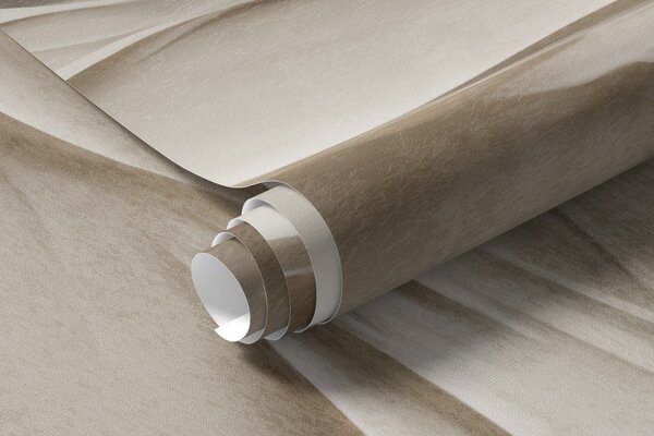 Fototapety Abstraktní, vlnící se, krémově zbarvené tvary s velkou, bledou koulí; minimalistické moderní, Fototapety abstraktní, w09895 : uwalls.cz