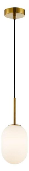 Lustr na lanku ALIAS 1xG9/8W/230V pr. 12 cm zlatá
