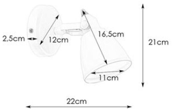 Markslöjd Fjällbacka nástěnné svítidlo 1x20 W bílá 108084
