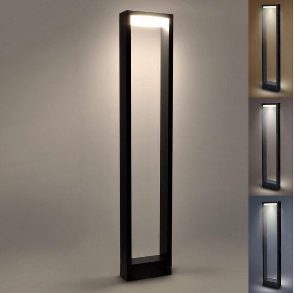 Brilagi - LED Venkovní lampa RAGUSA LED/7W/230V 3000/4000/6000K černá IP54 80 cm