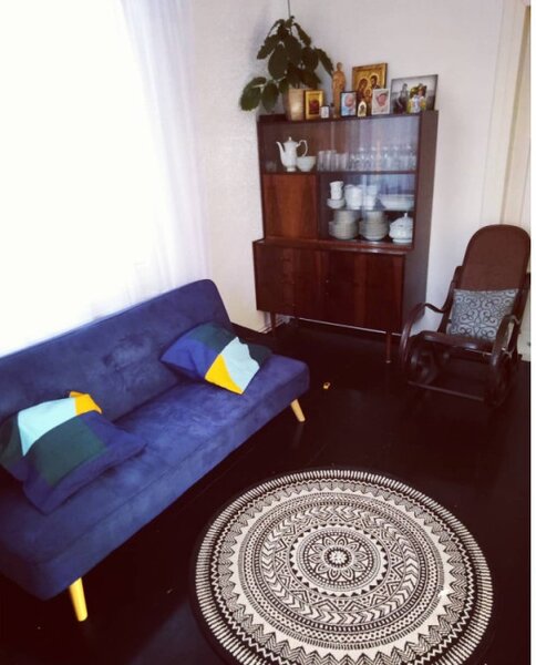 Koberec kruh šňůrkový SIZAL FLAT 48695/690