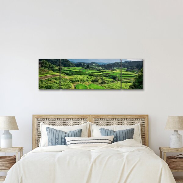 Obraz rýžových polí (170x50 cm)