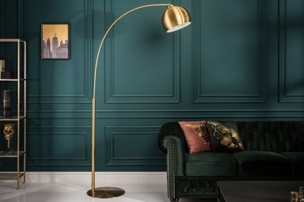 Moderní stojací lampa Georgia ve zlaté barvě 205cm