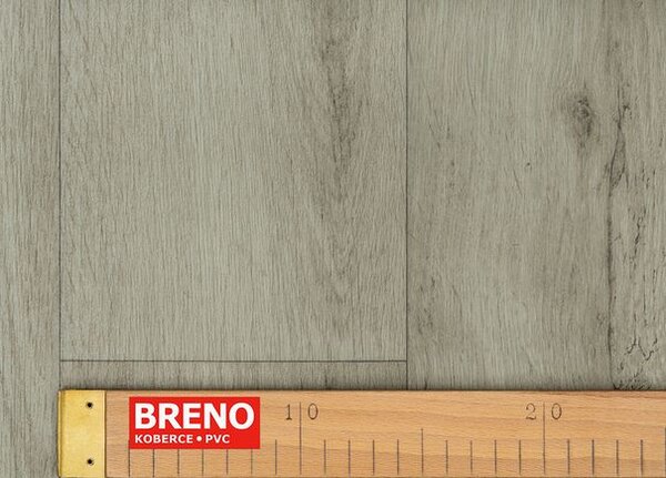 Breno PVC AMBIENT Vero 119L – šedé dřevo, šíře 400 cm
