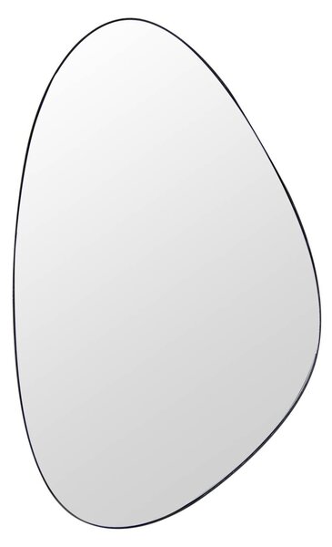 Moderní stylové atypické nástěnné zrcadlo Smialls v černém rámu 90cm