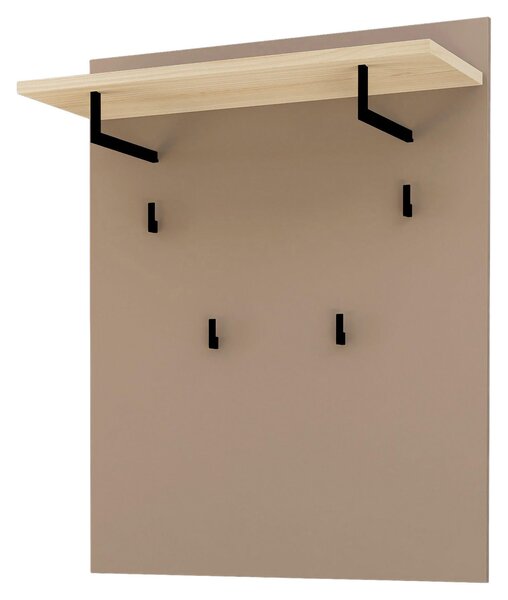 ŠATNÍ PANEL, šedohnědá, barvy dubu, 80/100/30 cm Voleo - Šatní panely