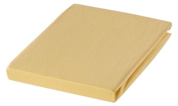 ELASTICKÉ PROSTĚRADLO, jemný žerzej, žlutá, 150/200 cm Estella - Prostěradla, Online Only