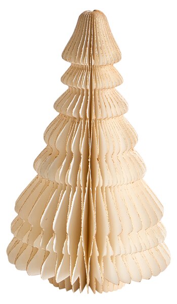 Sada 2 sošek SKJOMA 15/20 cm Vánoční stromek Béžová