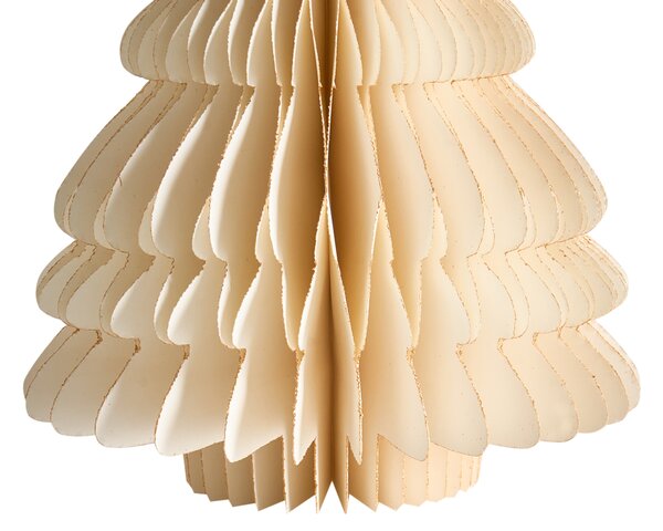 Sada 2 sošek SKJOMA 15/20 cm Vánoční stromek Béžová