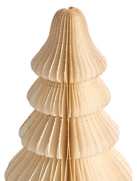 Sada 2 sošek SKJOMA 15/20 cm Vánoční stromek Béžová