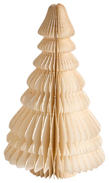 Sada 2 sošek SKJOMA 15/20 cm Vánoční stromek Béžová