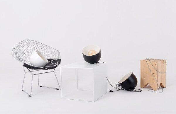 Nordic Design Bílý kovový konferenční stolek Gene 50 x 50 cm