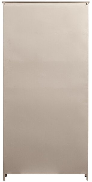 WOOOD Pískově hnědá kovová vitrína Merrick 200 x 99 cm
