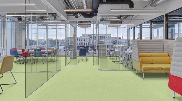 FORBO Marmoleum marbled real Green wellness 3881 Tl. 2 mm - 2 bm