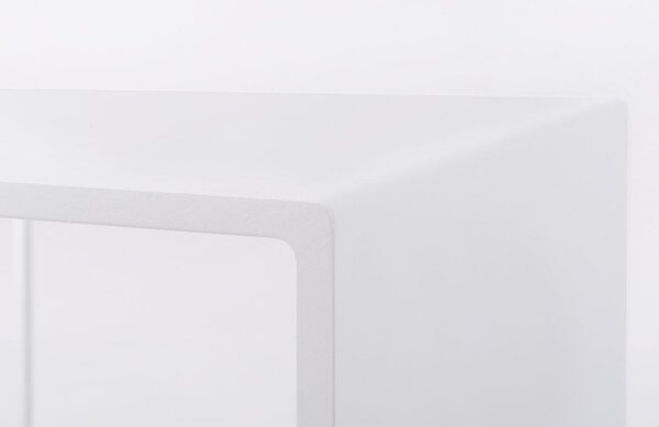 Nordic Design Bílý kovový konferenční stolek Gene 50 x 50 cm