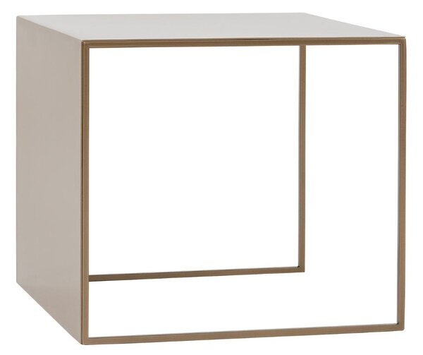 Nordic Design Zlatý kovový konferenční stolek Gene 50 x 50 cm