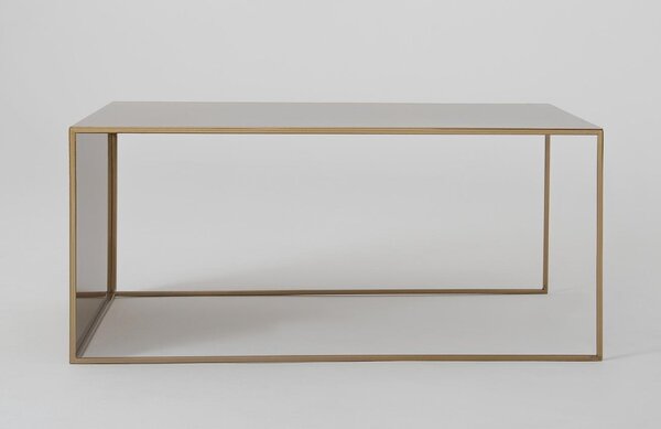 Nordic Design Zlatý kovový konferenční stolek Gene 100 x 60 cm