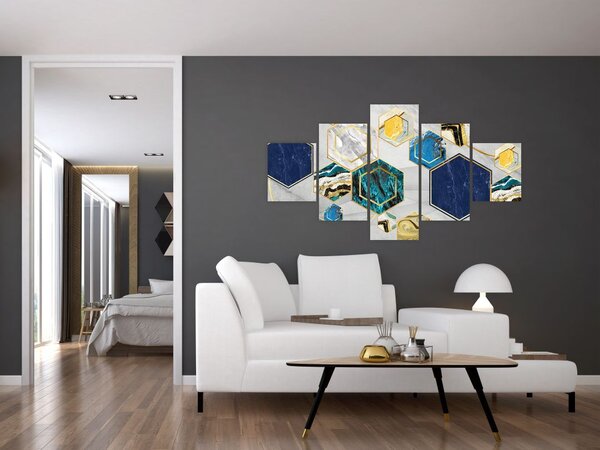 Obraz - Mramorová kompozice (125x70 cm)