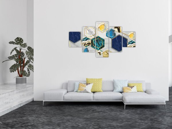 Obraz - Mramorová kompozice (125x70 cm)