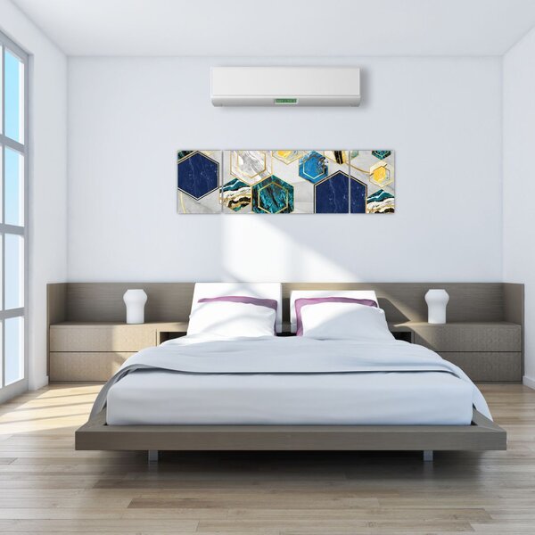 Obraz - Mramorová kompozice (170x50 cm)