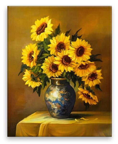 Obraz na plátně - Slunečnice 08 - 40x50 cm, plátno vypnuté na rám