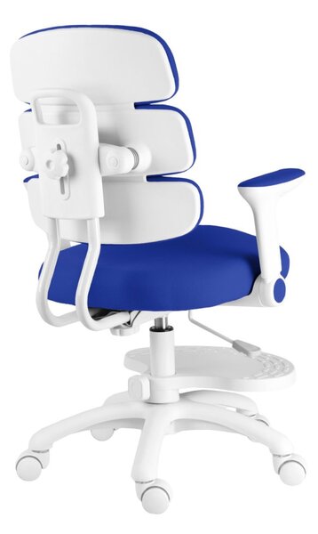 Dětská rostoucí židle Neoseat KIDDY THREE — látka, pratelný potah, tmavě modrá