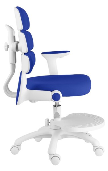 Dětská rostoucí židle Neoseat KIDDY THREE — látka, pratelný potah, tmavě modrá