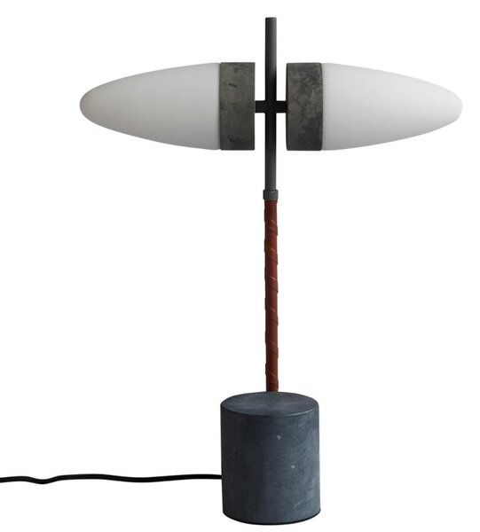 -25 % Dny MOMENTI– Opálově bílá stolní lampa 101Copenhagen Bull s mramorovou podstavou
