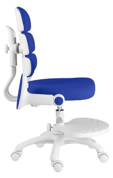 Dětská rostoucí židle Neoseat KIDDY THREE — látka, pratelný potah, tmavě modrá