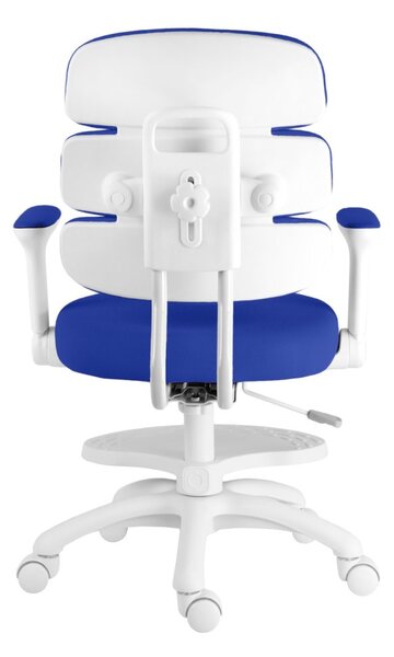 Dětská rostoucí židle Neoseat KIDDY THREE — látka, pratelný potah, tmavě modrá