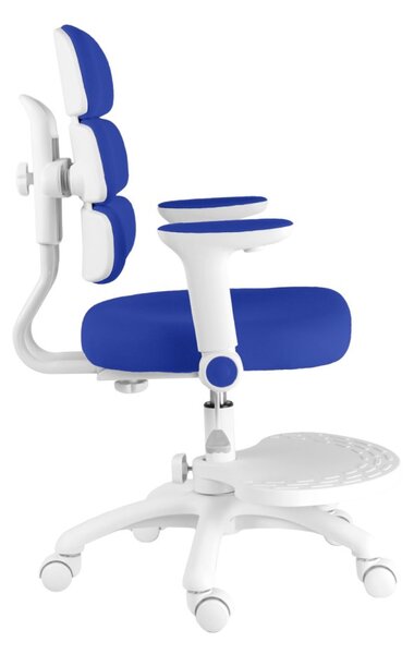 Dětská rostoucí židle Neoseat KIDDY THREE — látka, pratelný potah, tmavě modrá